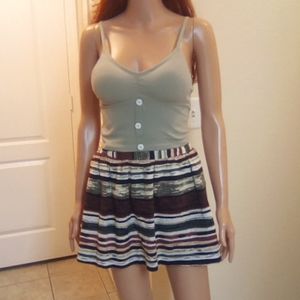 NWOT❤️ 2 Piece outfit, Crop Top, & Skirt with Pockets